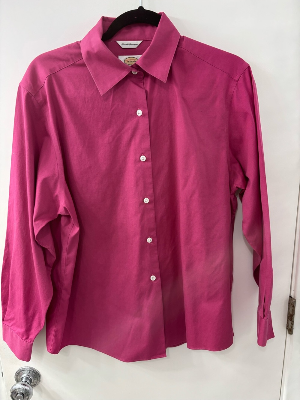 Talbots Men's Dress Shirt in Vibrant Fuchsia
